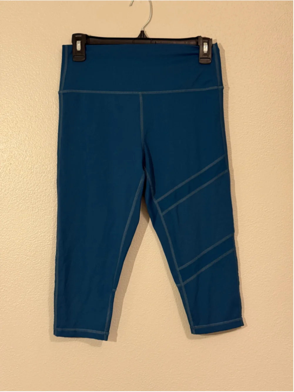 Zyia Active Blue High Rise Capri Leggings Size 12